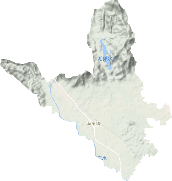 馬寧鎮地形圖