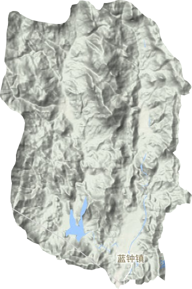 藍鐘鎮地形圖