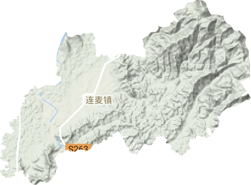 連麥鎮地形圖