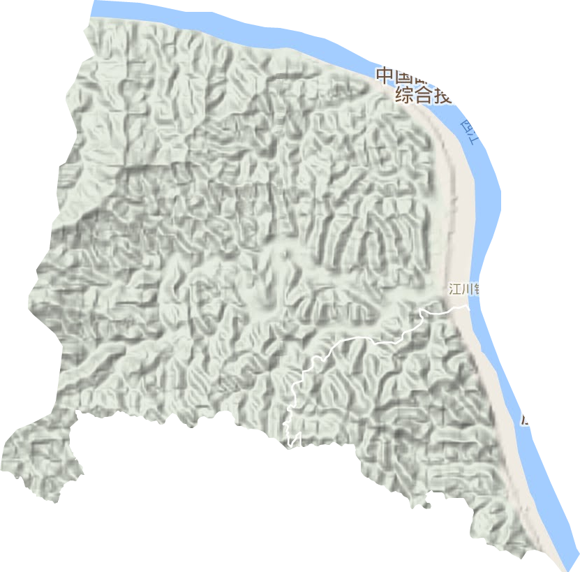 江川鎮地形圖