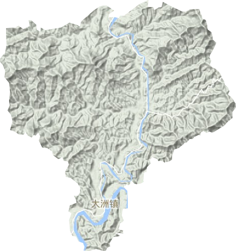 大洲鎮地形圖