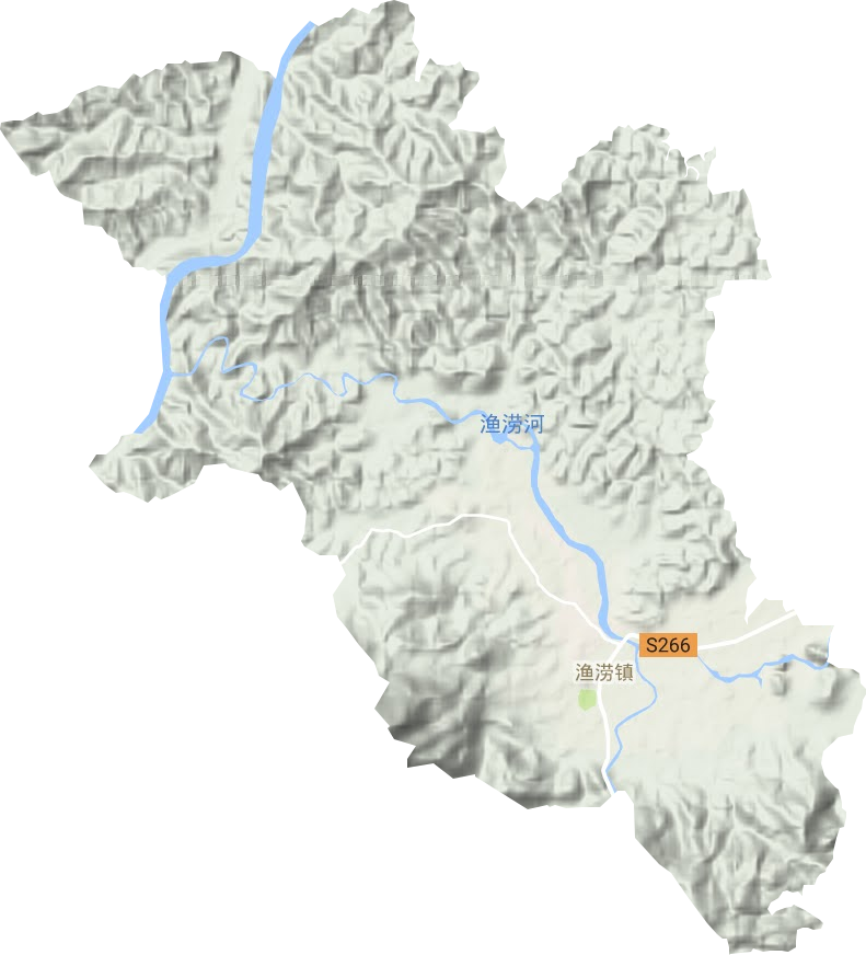 漁澇鎮(zhèn)地形圖
