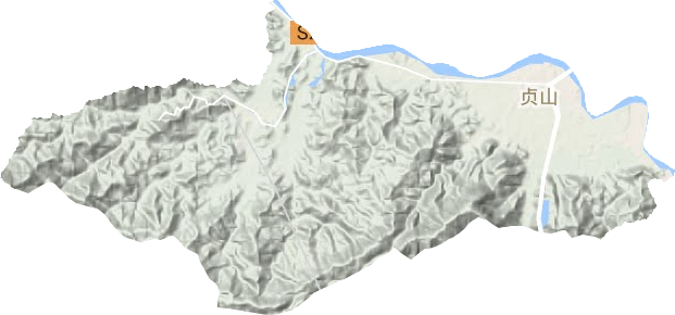 貞山街道地形圖