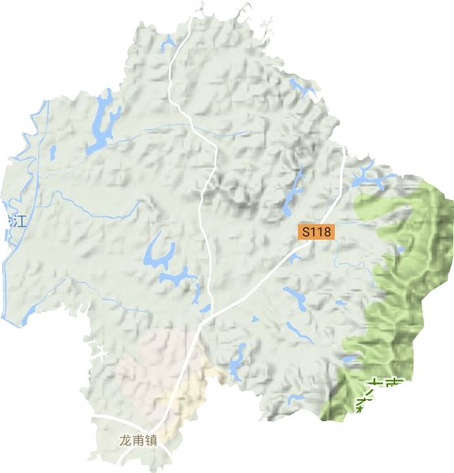 龍甫鎮(zhèn)地形圖