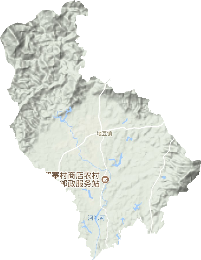 地豆鎮地形圖
