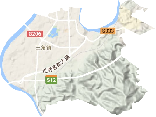 三角鎮地形圖