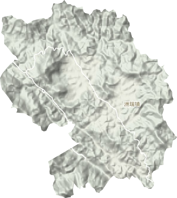 洲瑞鎮地形圖