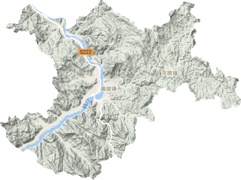高陂鎮(zhèn)地形圖
