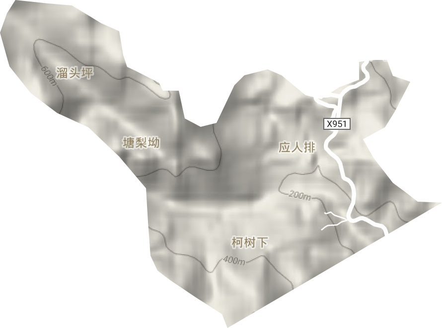 洲瑞林場(chǎng)地形圖