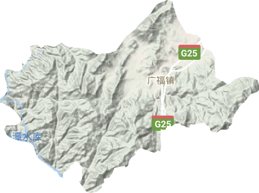 廣福鎮地形圖