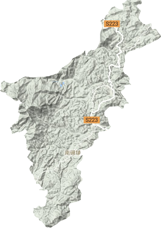 南礤鎮(zhèn)地形圖