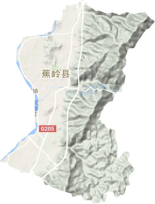 蕉城鎮地形圖