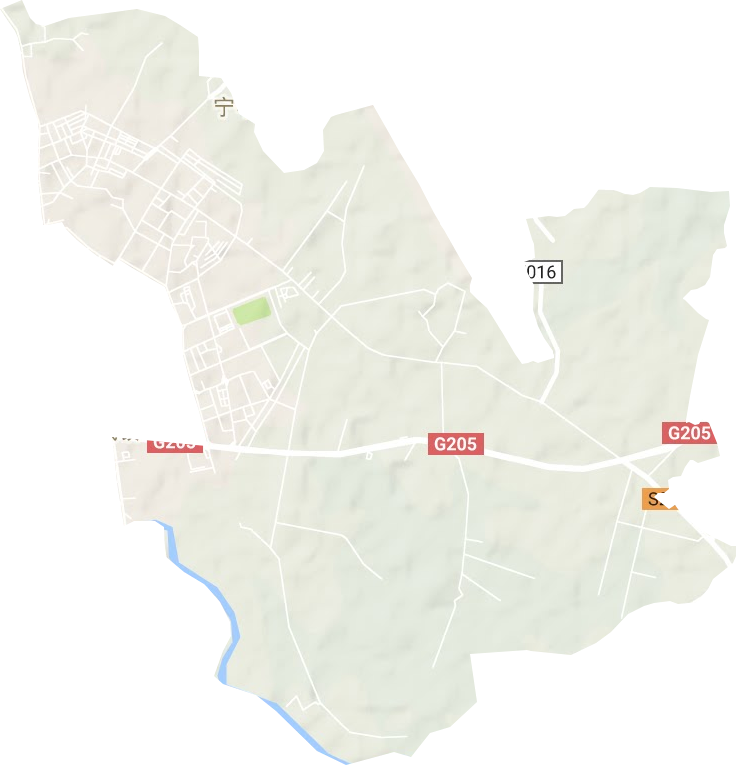 寧新街道地形圖
