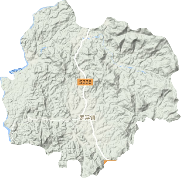 羅浮鎮(zhèn)地形圖