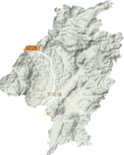 羅崗鎮地形圖