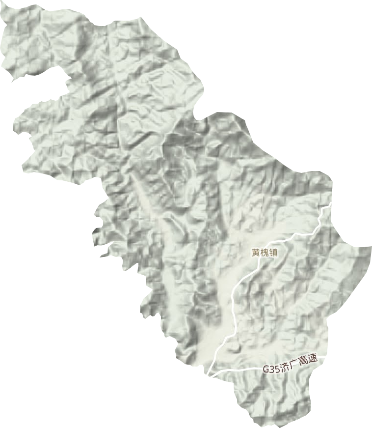 黃槐鎮(zhèn)地形圖