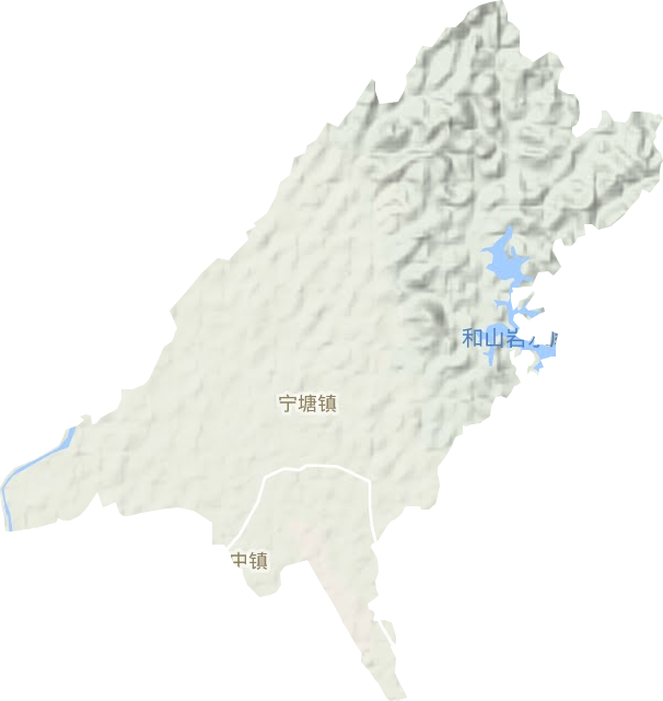 寧中鎮地形圖