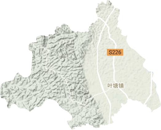 葉塘鎮地形圖