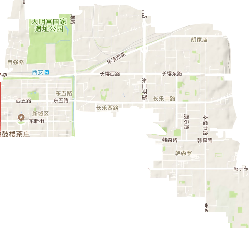 新城區(qū)地形圖