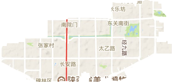 碑林區地形圖