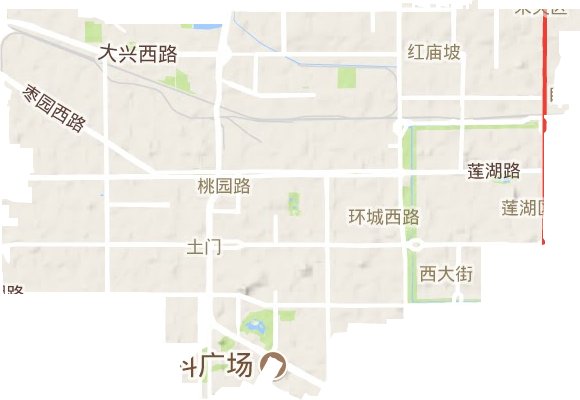 蓮湖區(qū)地形圖