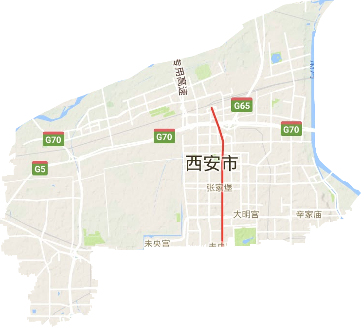 未央區地形圖