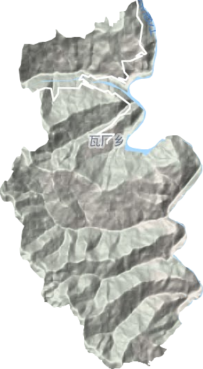 瓦廠鄉地形圖
