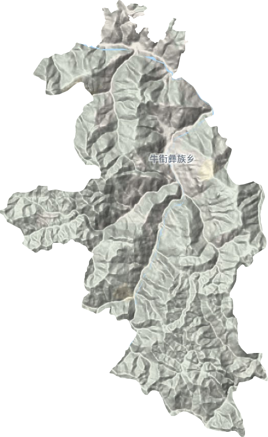 牛街彝族鄉(xiāng)地形圖