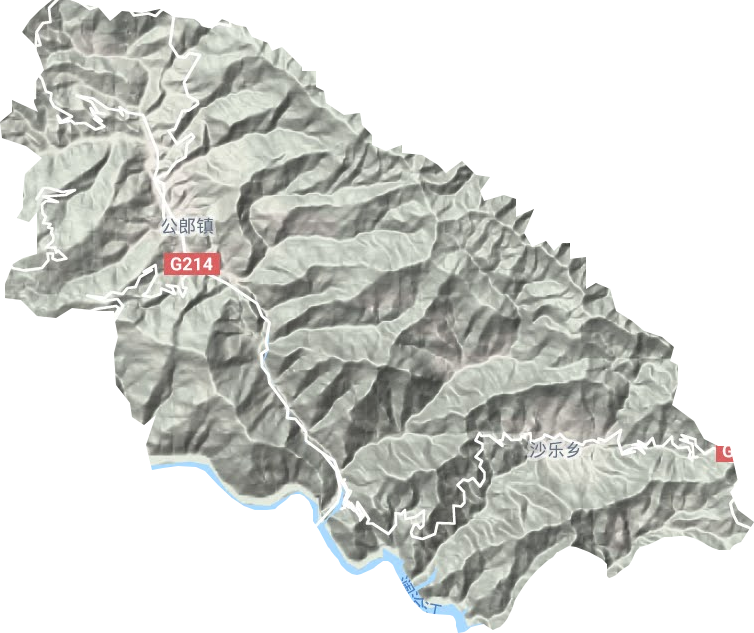 公郎鎮地形圖