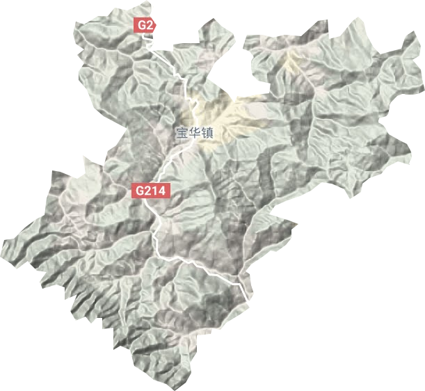 寶華鎮地形圖