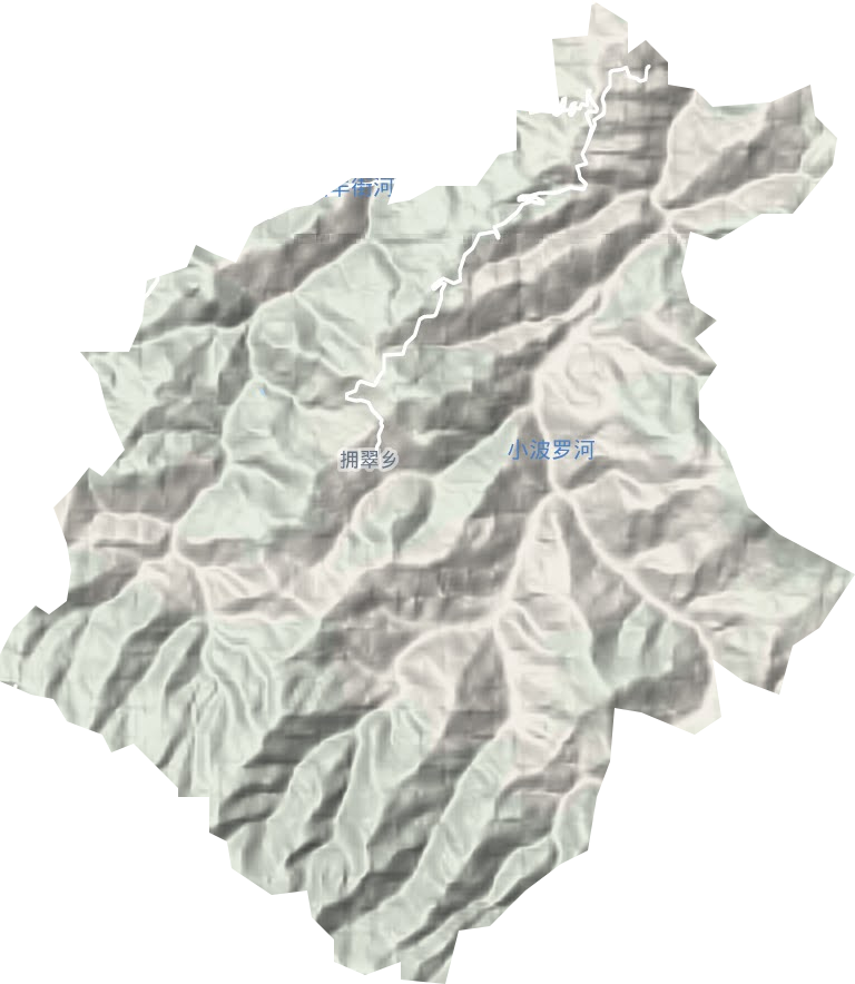 擁翠鄉(xiāng)地形圖