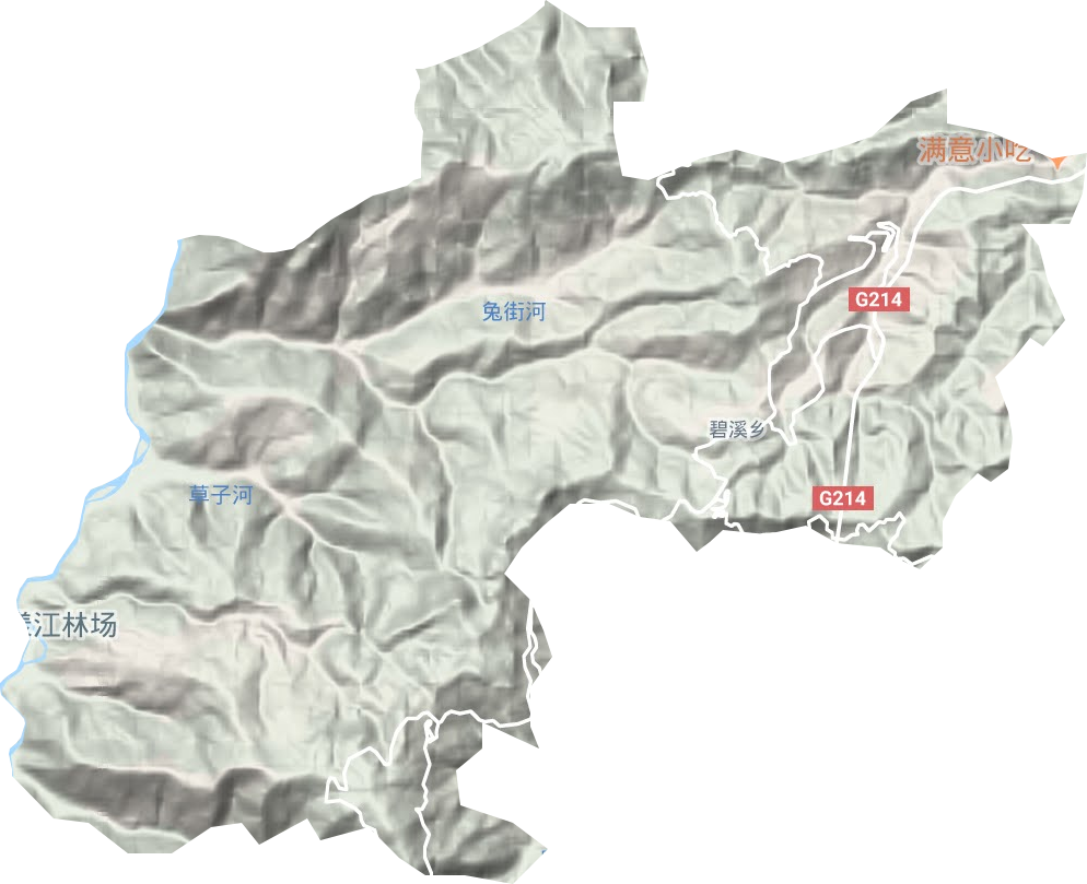 碧溪鄉地形圖