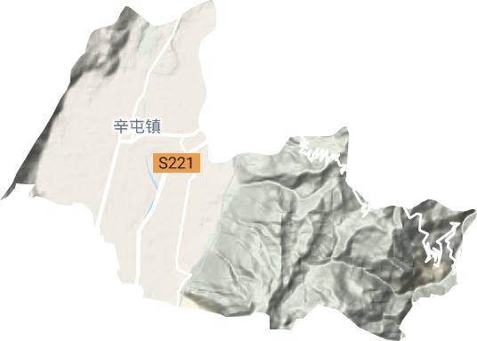 辛屯鎮地形圖