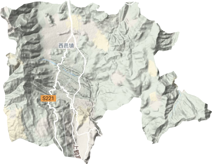 西邑鎮(zhèn)地形圖