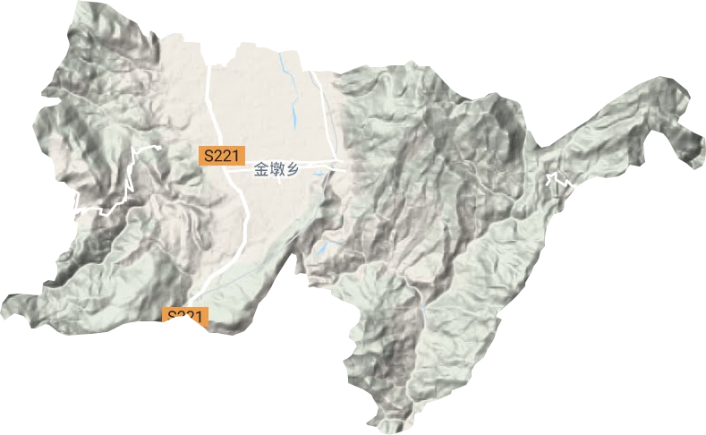 金墩鄉地形圖