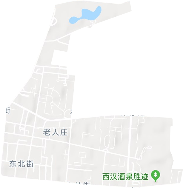東北街街道地形圖