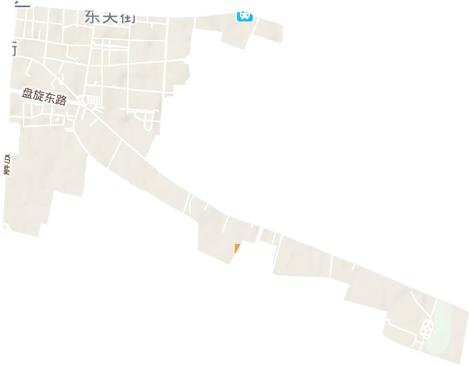 東南街街道地形圖