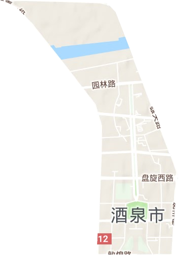 新城街道地形圖