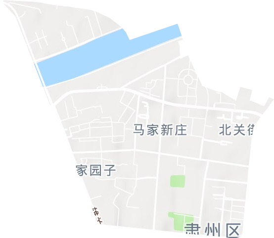 西北街街道地形圖