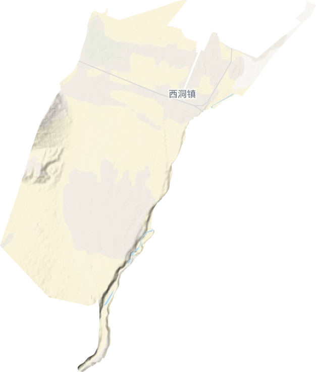 西洞鎮地形圖