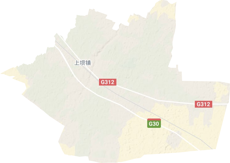 上壩鎮(zhèn)地形圖