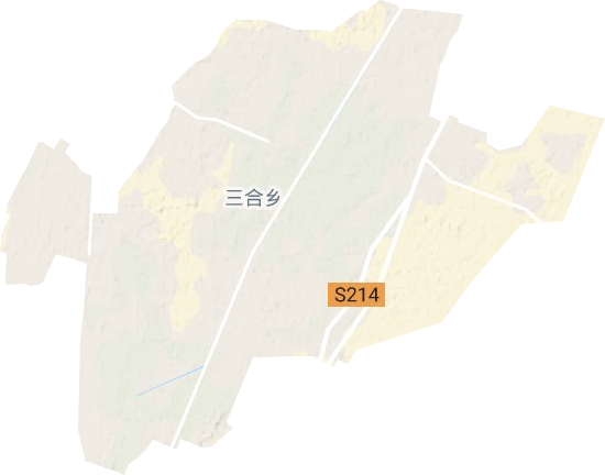 三合鄉(xiāng)地形圖