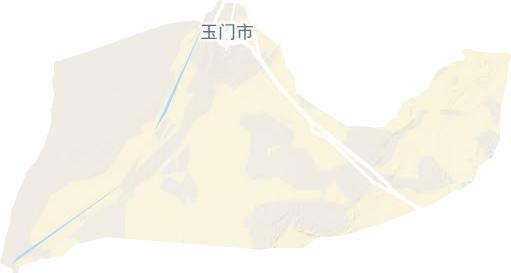 玉門鎮(zhèn)地形圖