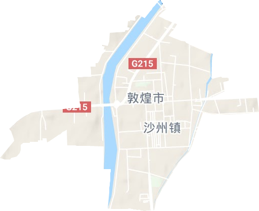 沙州鎮地形圖