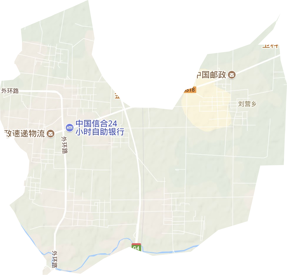 劉營鄉地形圖
