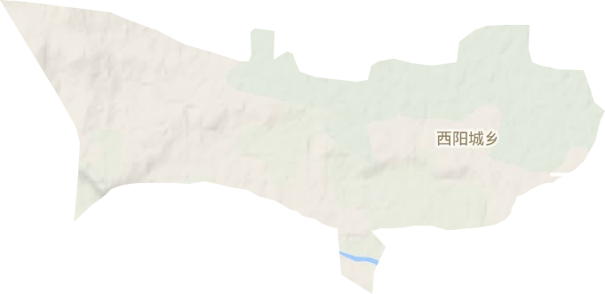 西陽城鄉(xiāng)地形圖