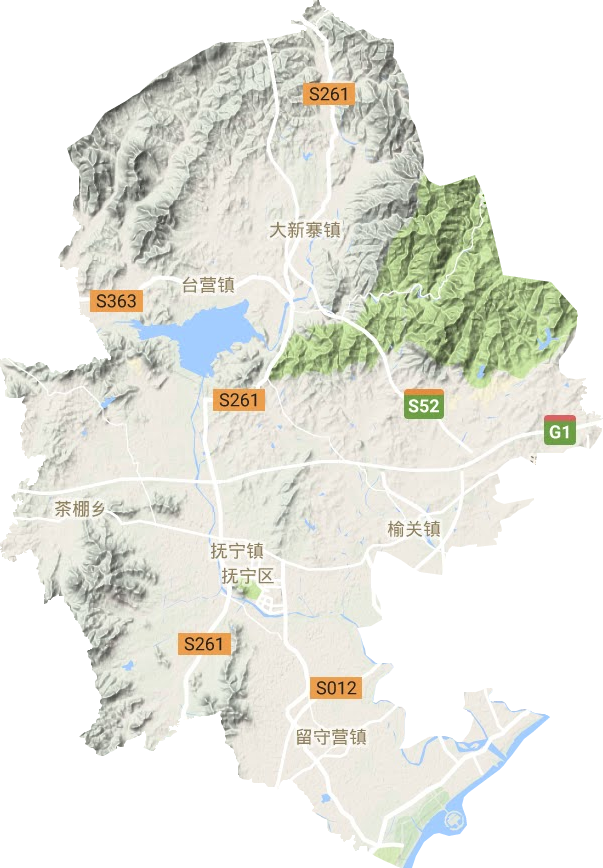 撫寧區地形圖