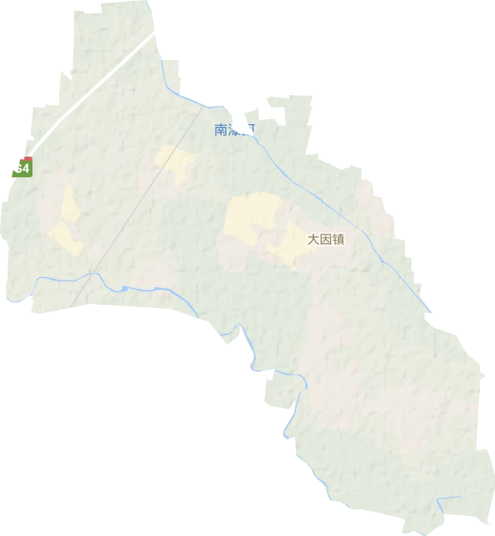 大因鎮地形圖