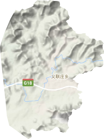 義聯(lián)莊鄉(xiāng)地形圖